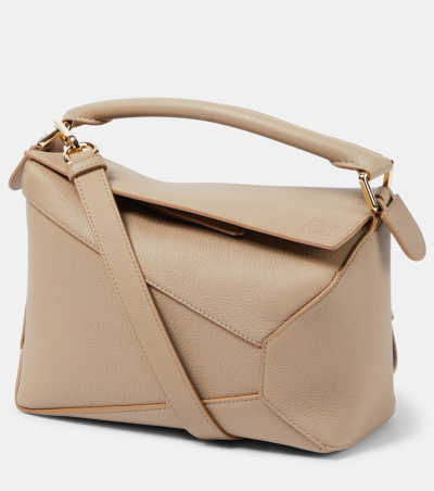Loewe Tote Bag Puzzle Edge Small aus Leder, Damen, Eine Größe Beige