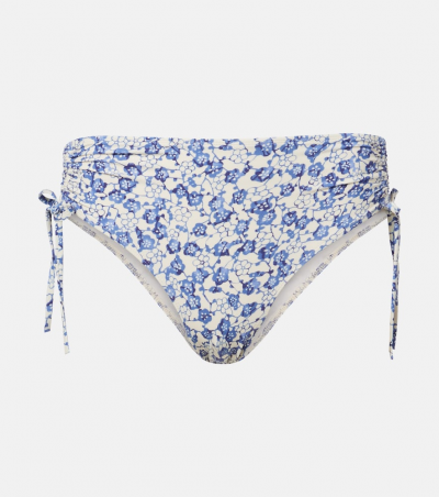 Isabel Marant Bedrucktes Bikini-Höschen Prudige, Damen, DE 32 Blau