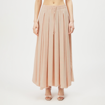 DRYKORN QERIME Falten Rock in Modal-Twill orange M