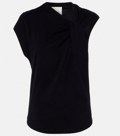 Isabel Marant T-Shirt Nayda aus Baumwoll-Jersey, Damen, DE 34 Schwarz