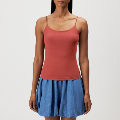 DRYKORN NERJA Slim Fit Top mit integriertem Bustier in Jersey rot XS