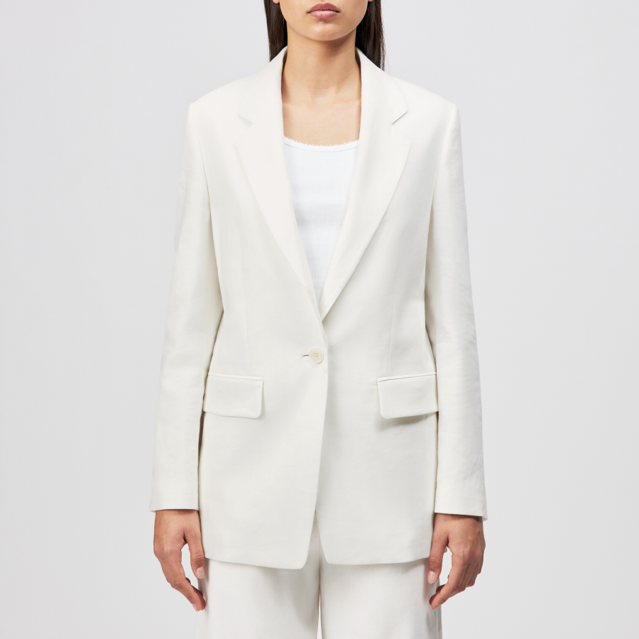 DRYKORN GLENDALE Boyfriend Blazer in Leinen-Mix off_weiß 1