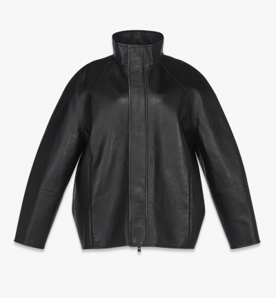 MCM Blouson-Lederjacke Damen Schwarz