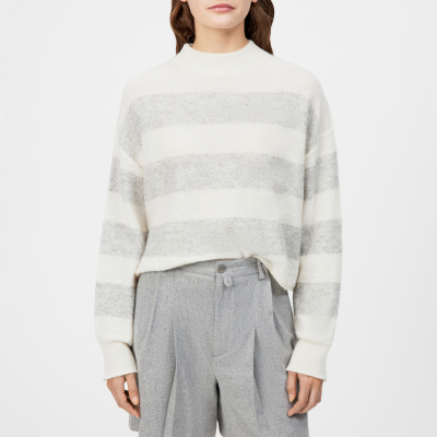 DRYKORN MATHISA Verkürzter Pullover in Alpaka-Wollmix off_weiß XS