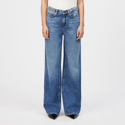 DRYKORN FLUNG Mid-Waist Jeans in reiner Baumwolle blau 24x32