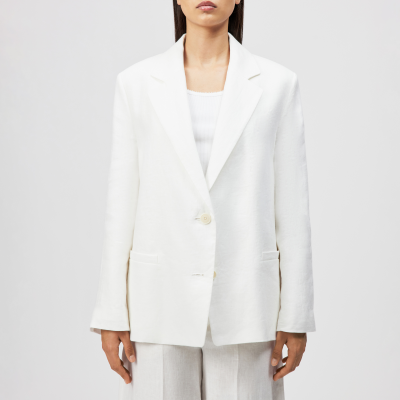 DRYKORN IVERLY Oversized Blazer in reinem Leinen off_weiß 0