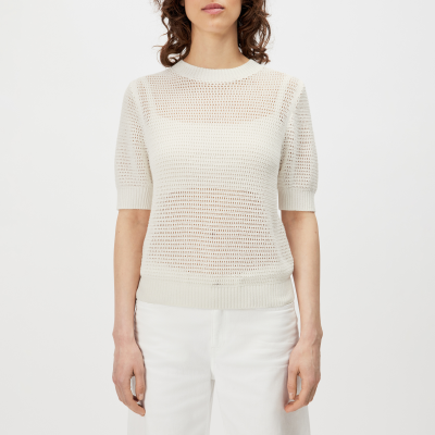 DRYKORN SANIDY Strick T-Shirt in Baumwolle-Mix off_weiß XS