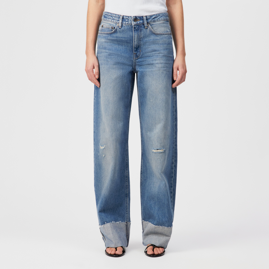 DRYKORN MEDLEY-2 Mid-Waist Jeans in reiner Baumwolle blau 29x32