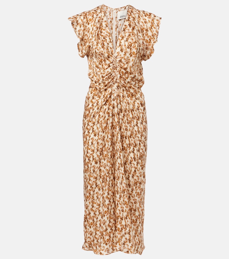 Isabel Marant Midikleid Lyndsay aus Jacquard, Damen, XS Multicolor