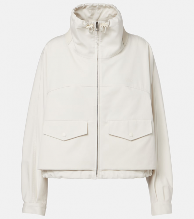 Loewe Jacke aus Baumwolle und Seide, Damen, XS Weiß