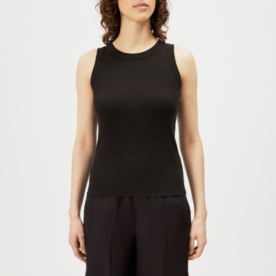 DRYKORN OLINA Tanktop mit Rundhals in reiner Baumwolle braun L