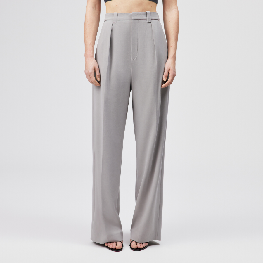 DRYKORN ADUCT Tailored Pants mit geradem Bein in Gabardine beige 26x34
